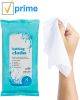 Bath Wipes No-Rinse; 8" x 8". Pack of 352 NonSterile Wipes for Skin Protection. Soft Pack of Premoistened Towels with Aloe Vera and Glycerin. Microwav