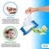 Pack of 80 Chamomile Baby Wipes. Unscented Vitamin E Baby Wipes. Cleansing Water Wipes for Sensitive Skin. Disposable Moist Wipes. Soft Wipes for Clea
