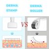 Microneedles Derma Roller - Microneedling Stamp 0.25 mm, Micro Needle Skin Care Tool for Men and Women Home Use - White